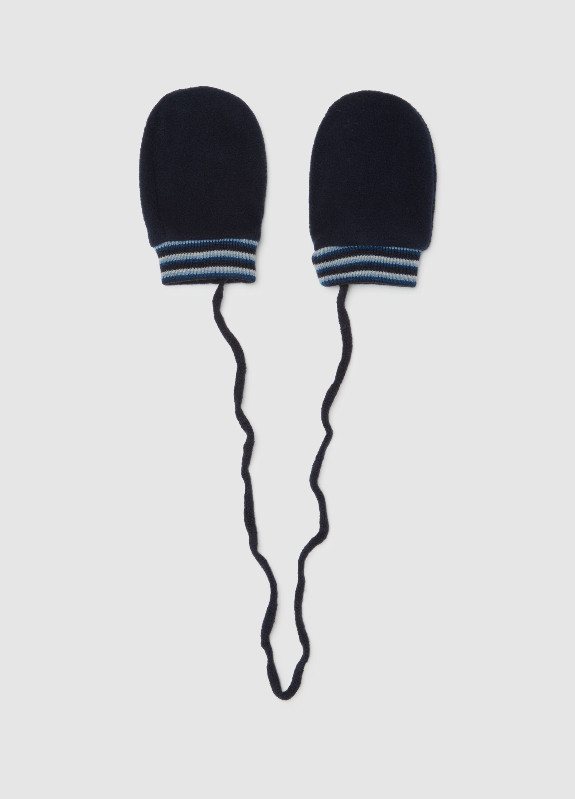 Children's Stretch Blue Fleece Gloves