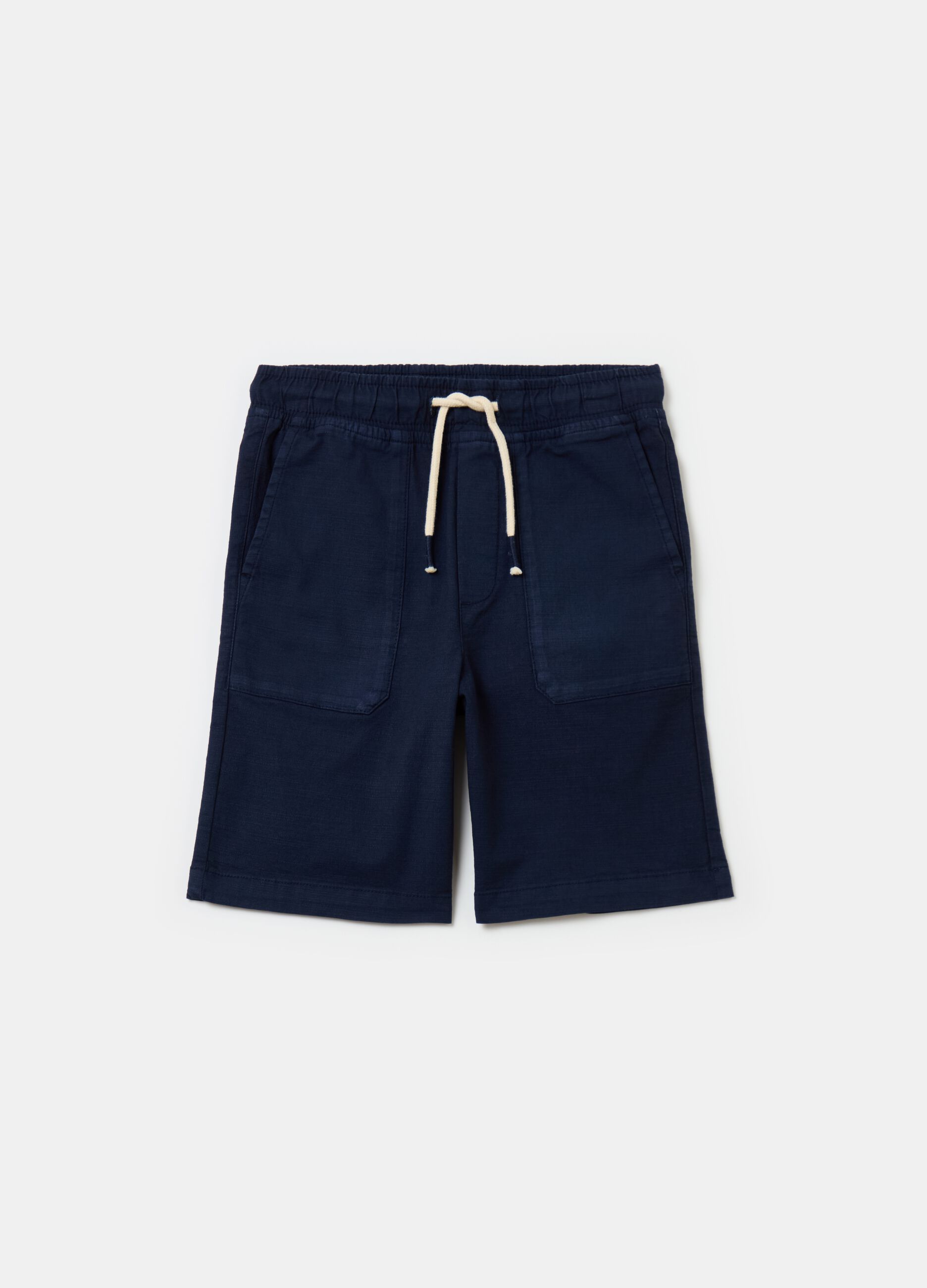 Bermuda joggers with drawstring