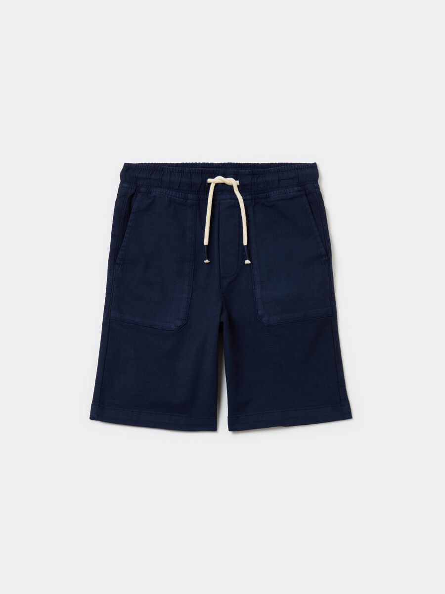 Bermuda joggers with drawstring_0