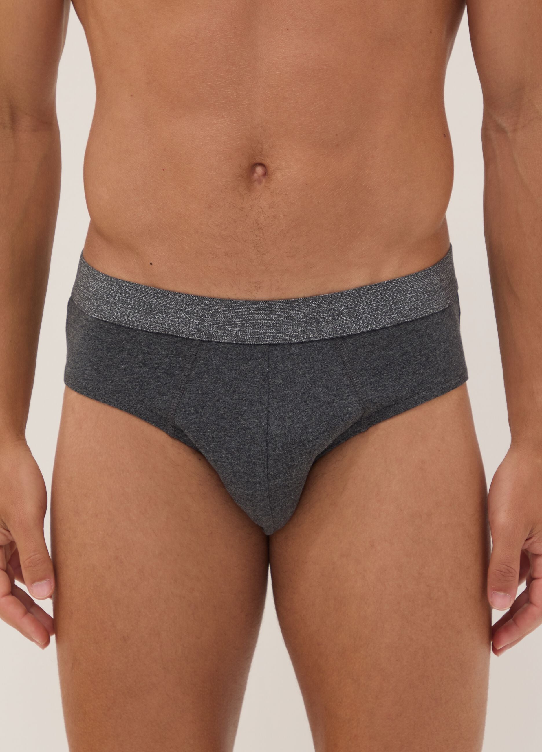 Pack of five multicoloured organic cotton briefs
