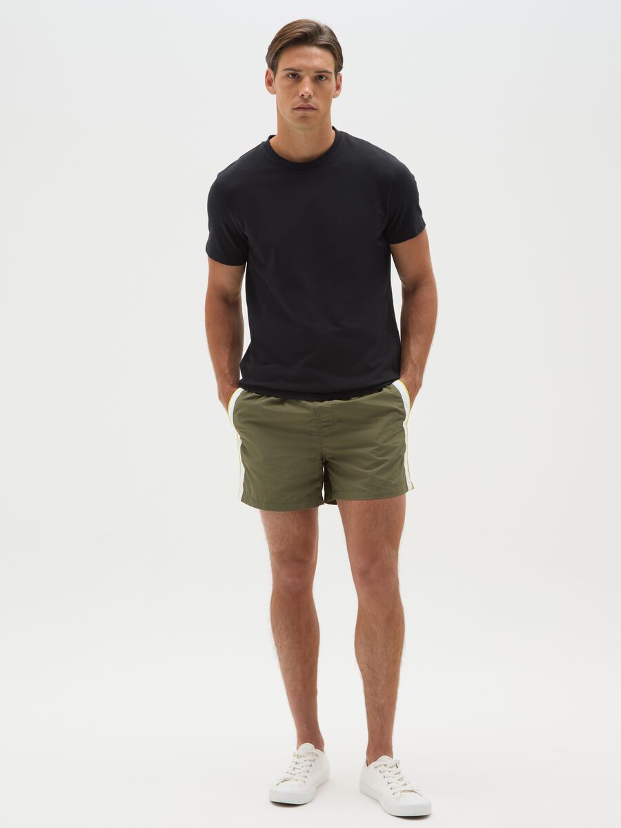 Men's Multicolour Blend Regular Fit Shorts_0