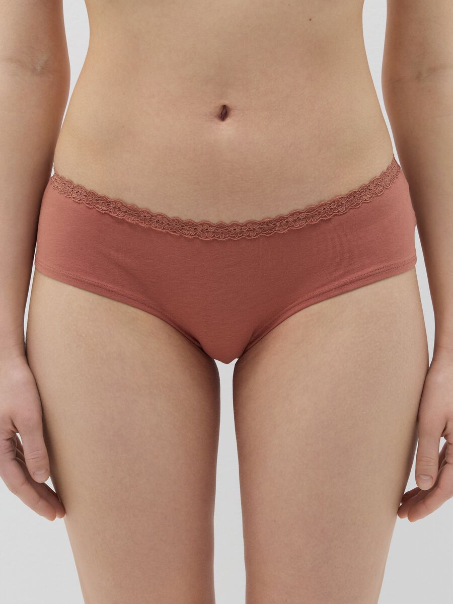 Two-pack French knickers with lace trim_2
