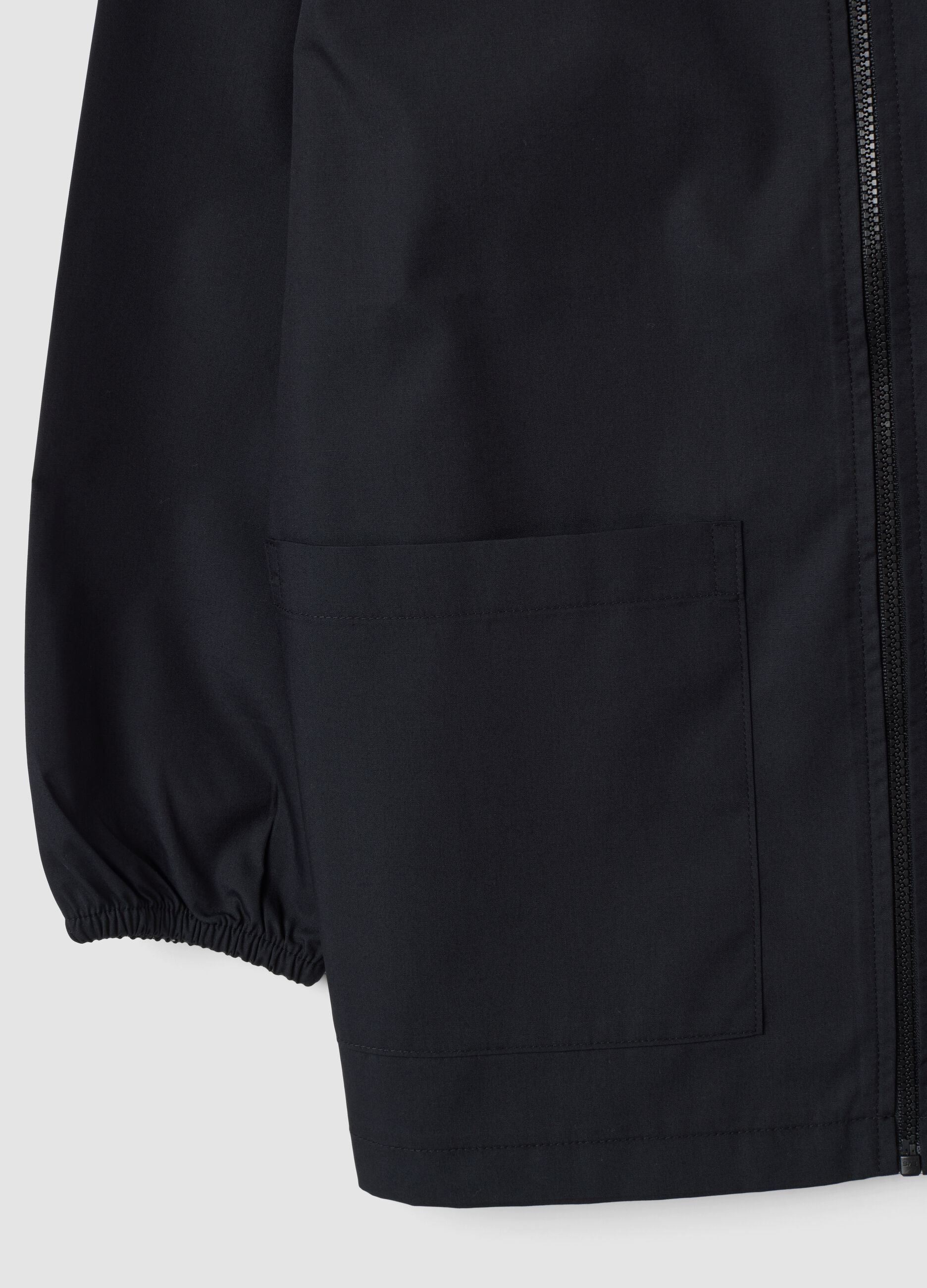 Black school apron with gaming print and white collar for boys