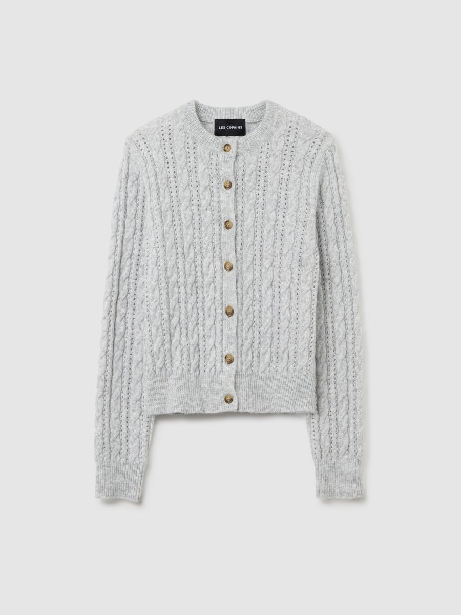 Cardigan grigio regular fit_4