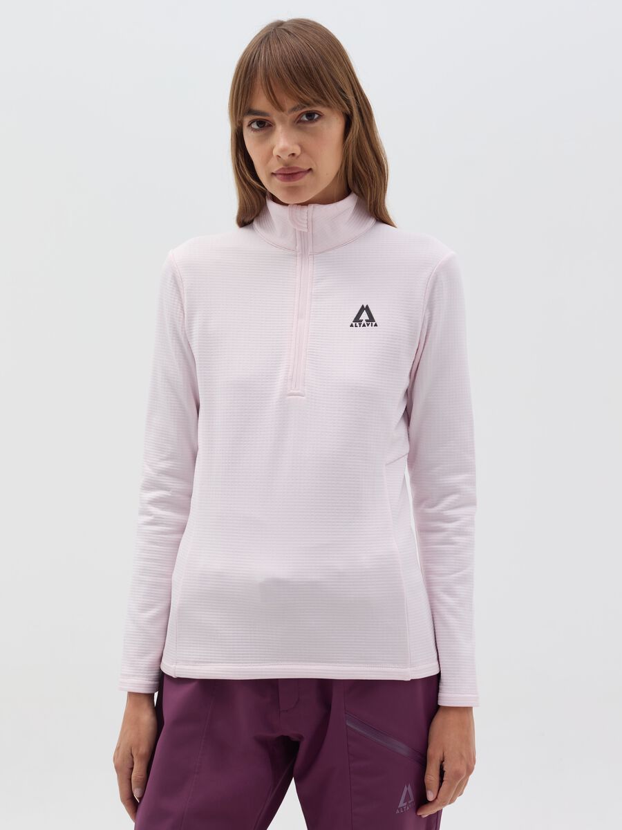 Altavia by Deborah Compagnoni half-zip waffle-weave fleece_0