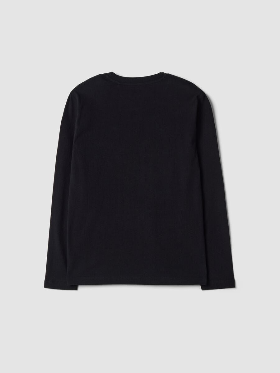 Black organic cotton crew-neck T-shirt_1