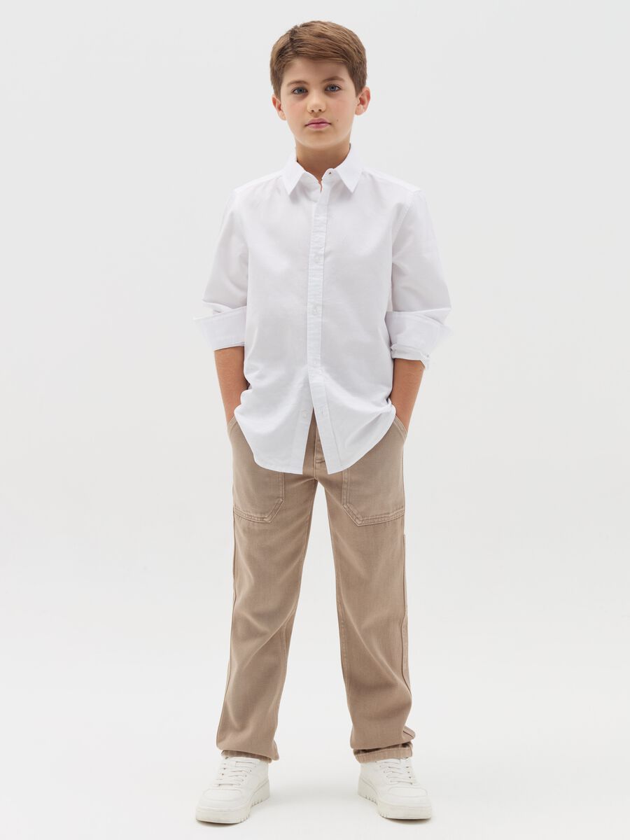 Worker trousers in cotton_1