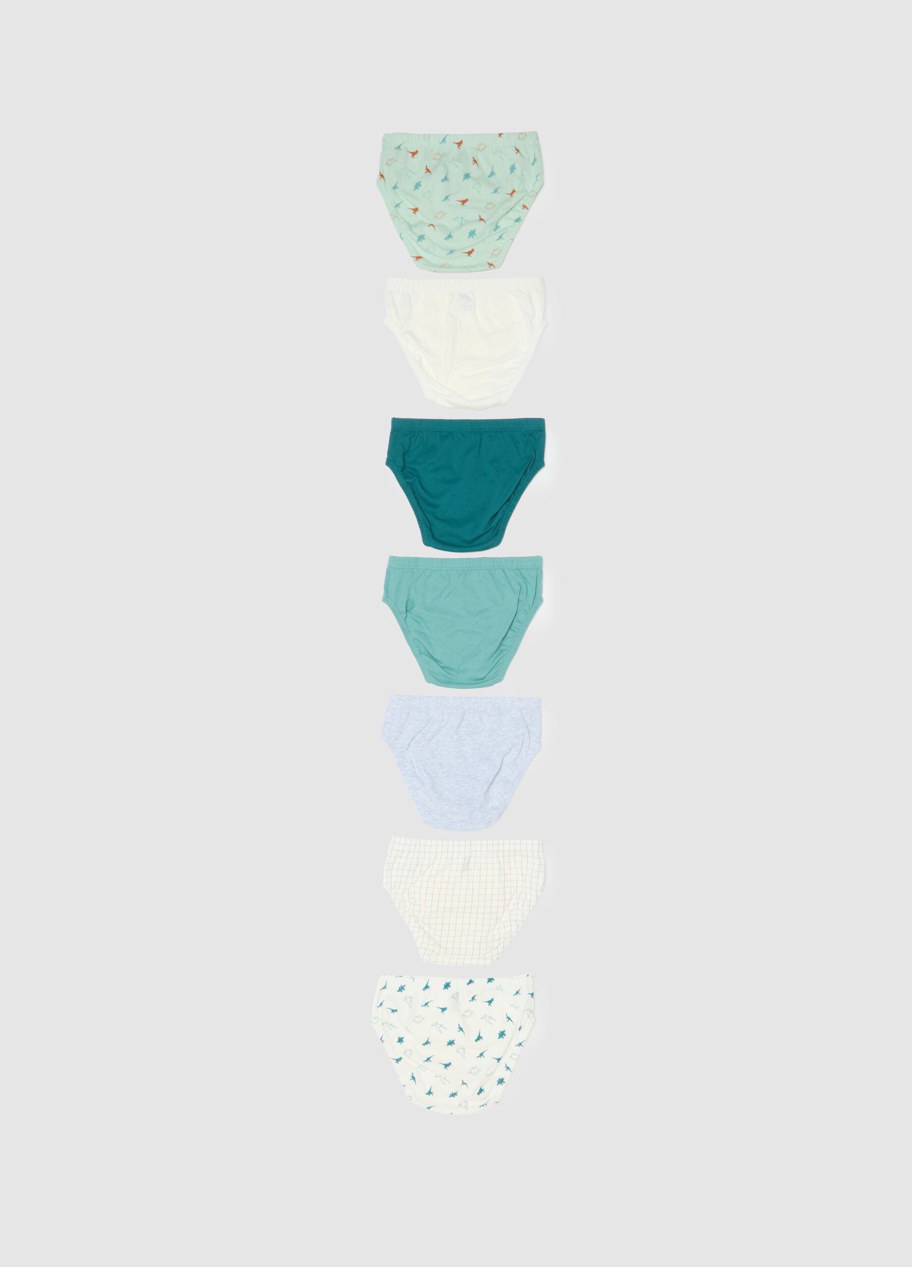 Set multipack mutandine da bambino in puro cotone multicolor