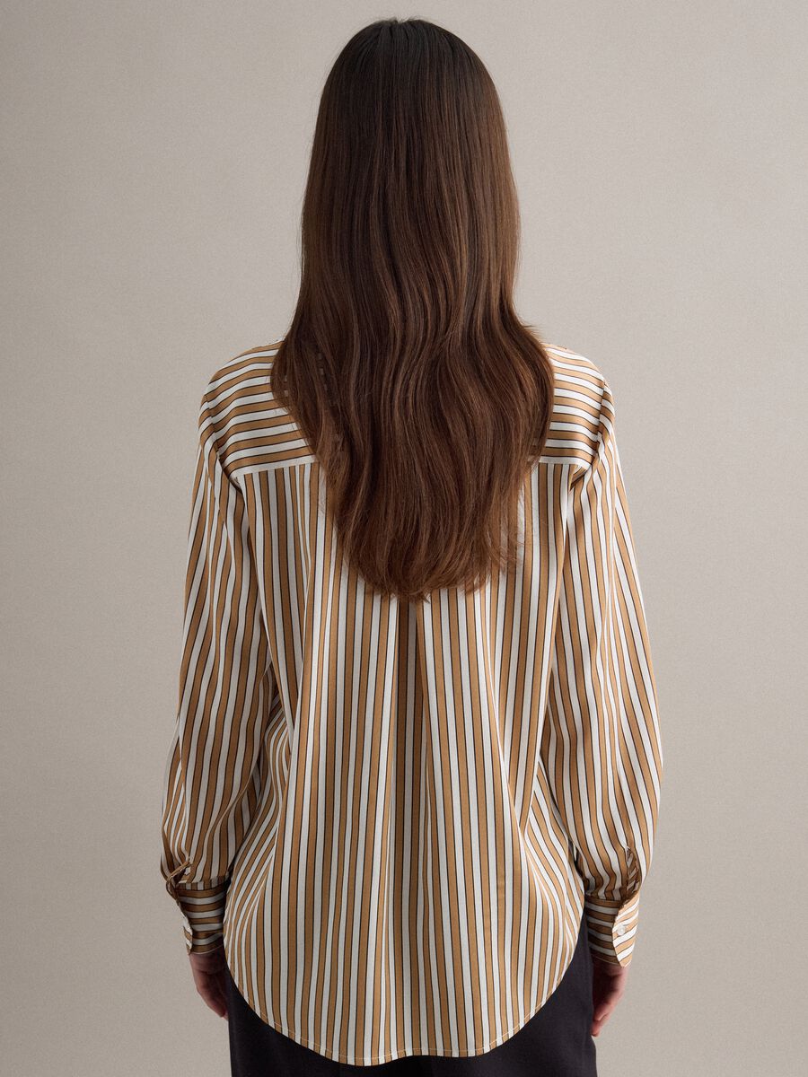 Multicolour striped long sleeve shirt regular fit_3