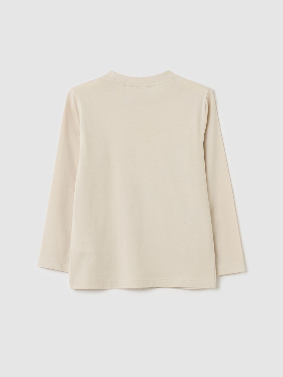 Long-sleeved T-shirt with dinosaur print_1