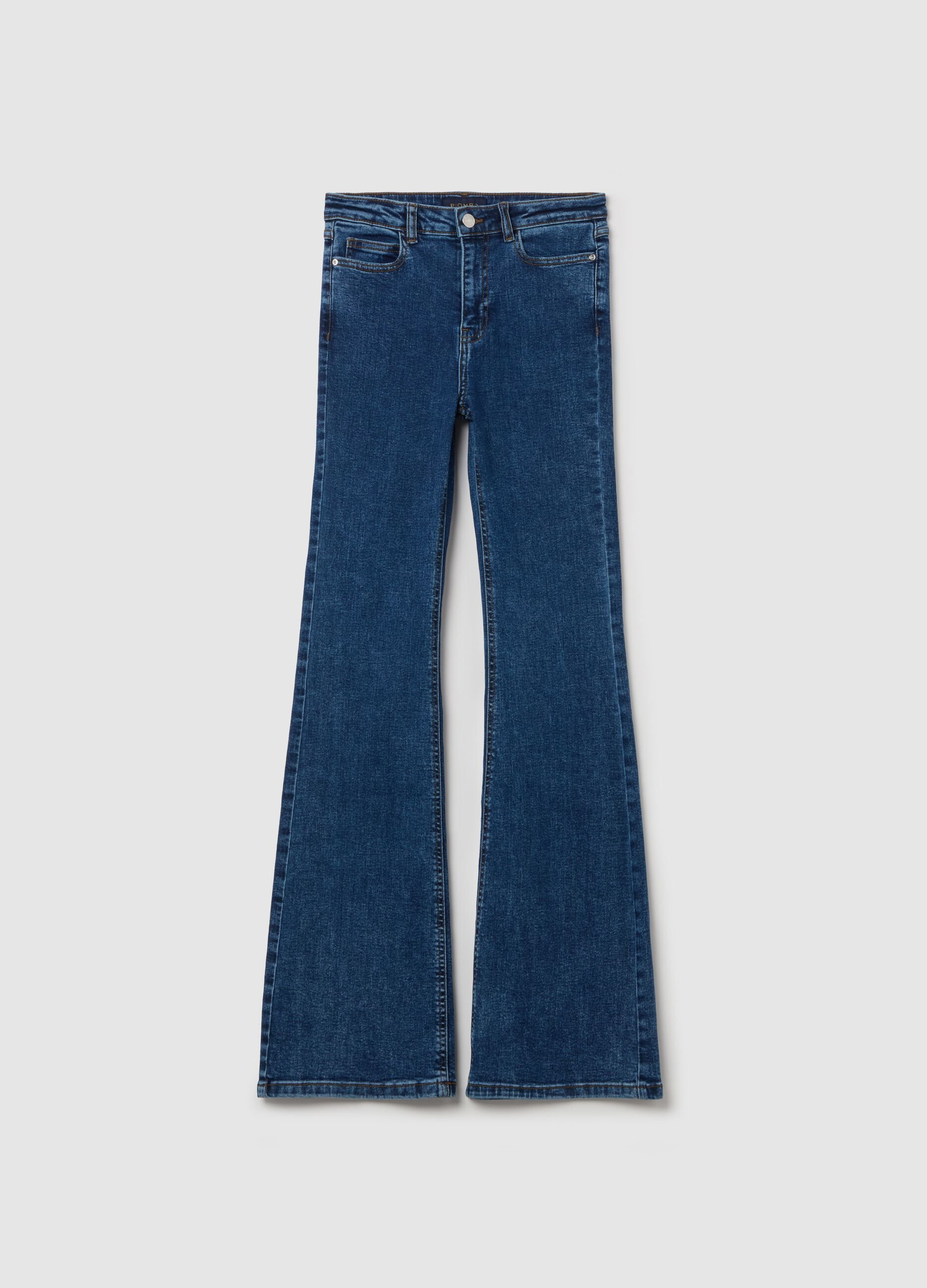 Flare-fit jeans with five pockets