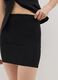 Women's black viscose blend mini skirt_4