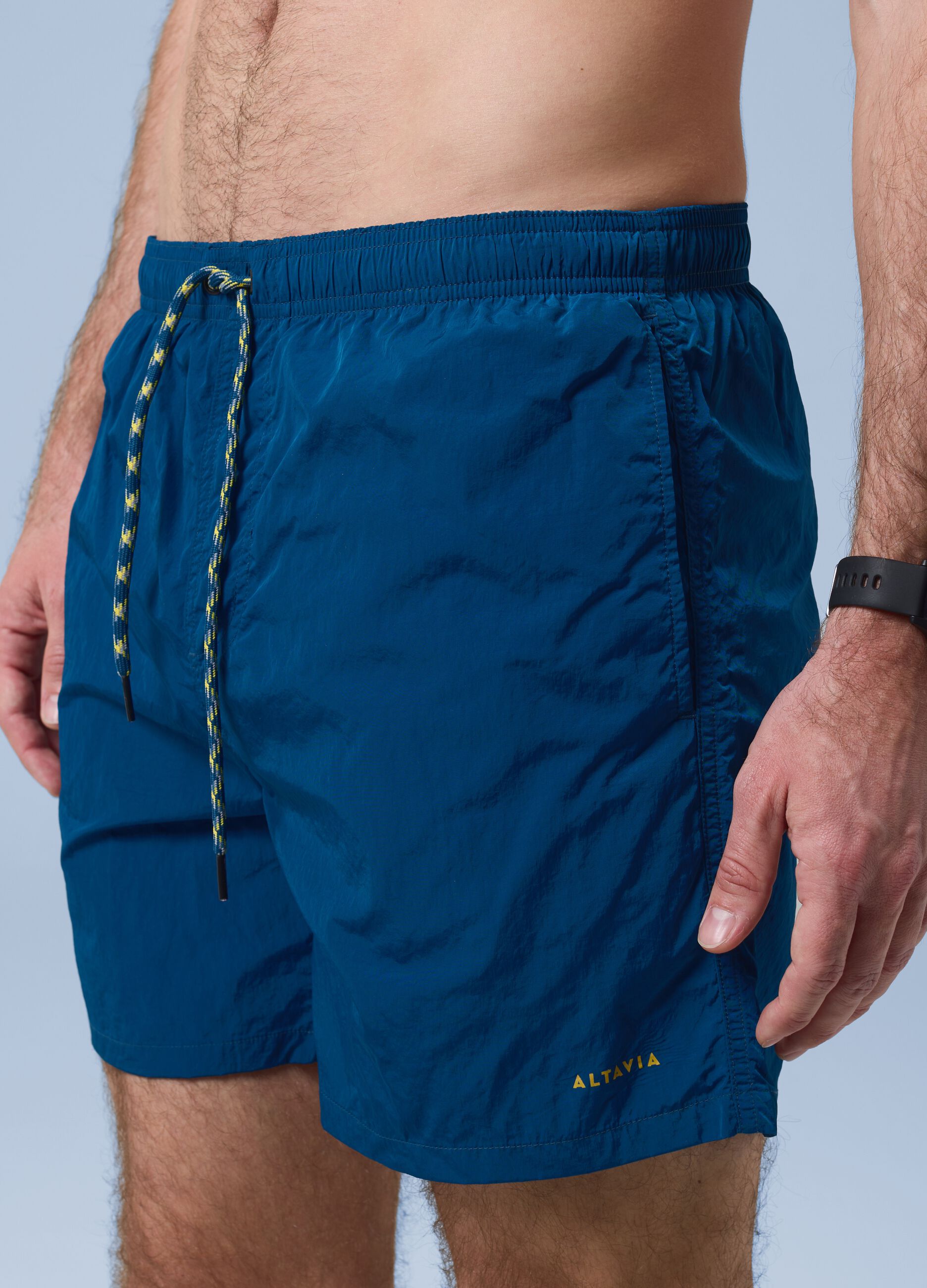 Costume boxer ALTAVIA SAILNG blu con vita elasticizzata