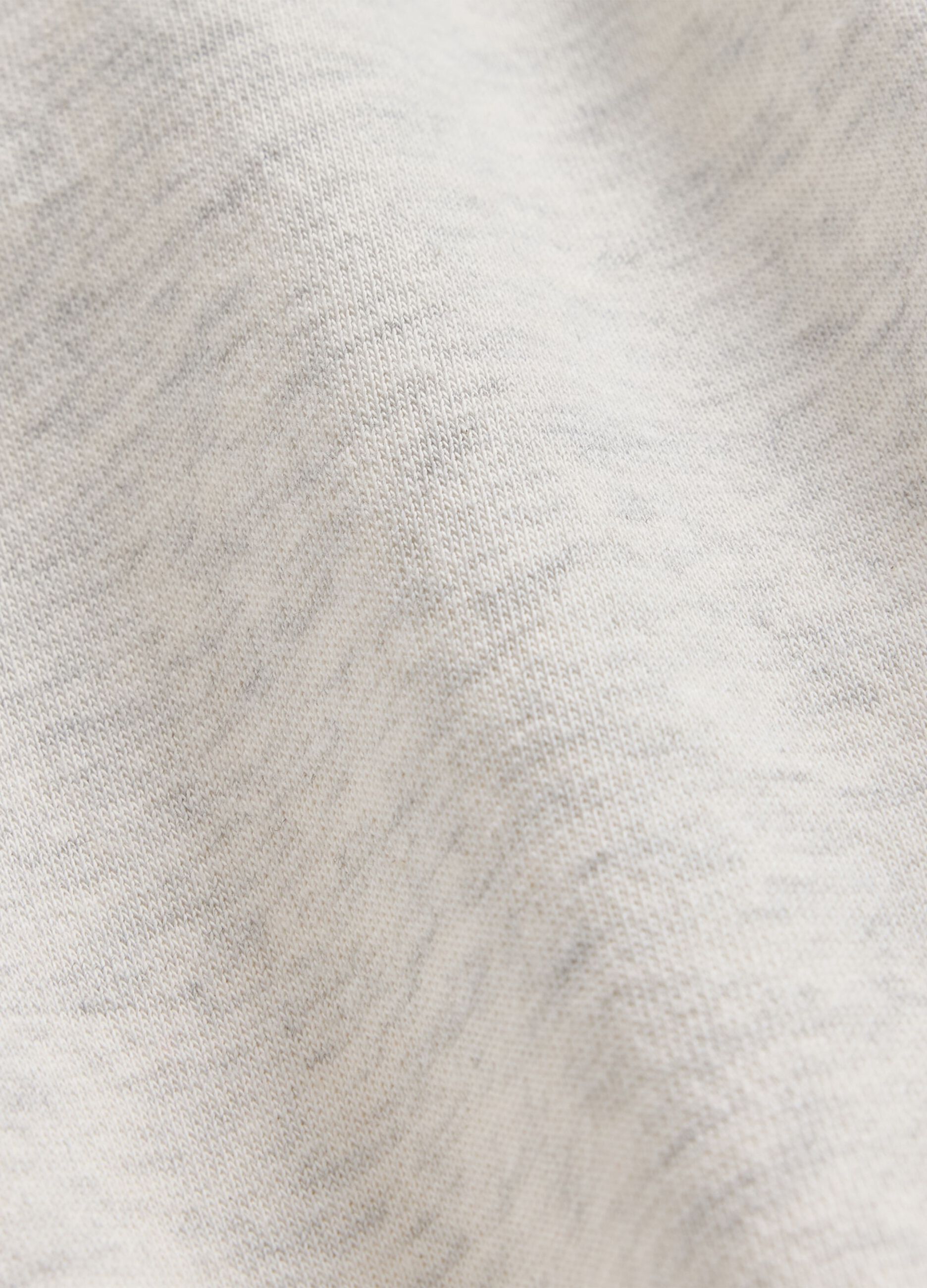 Felpa bianca in misto cotone