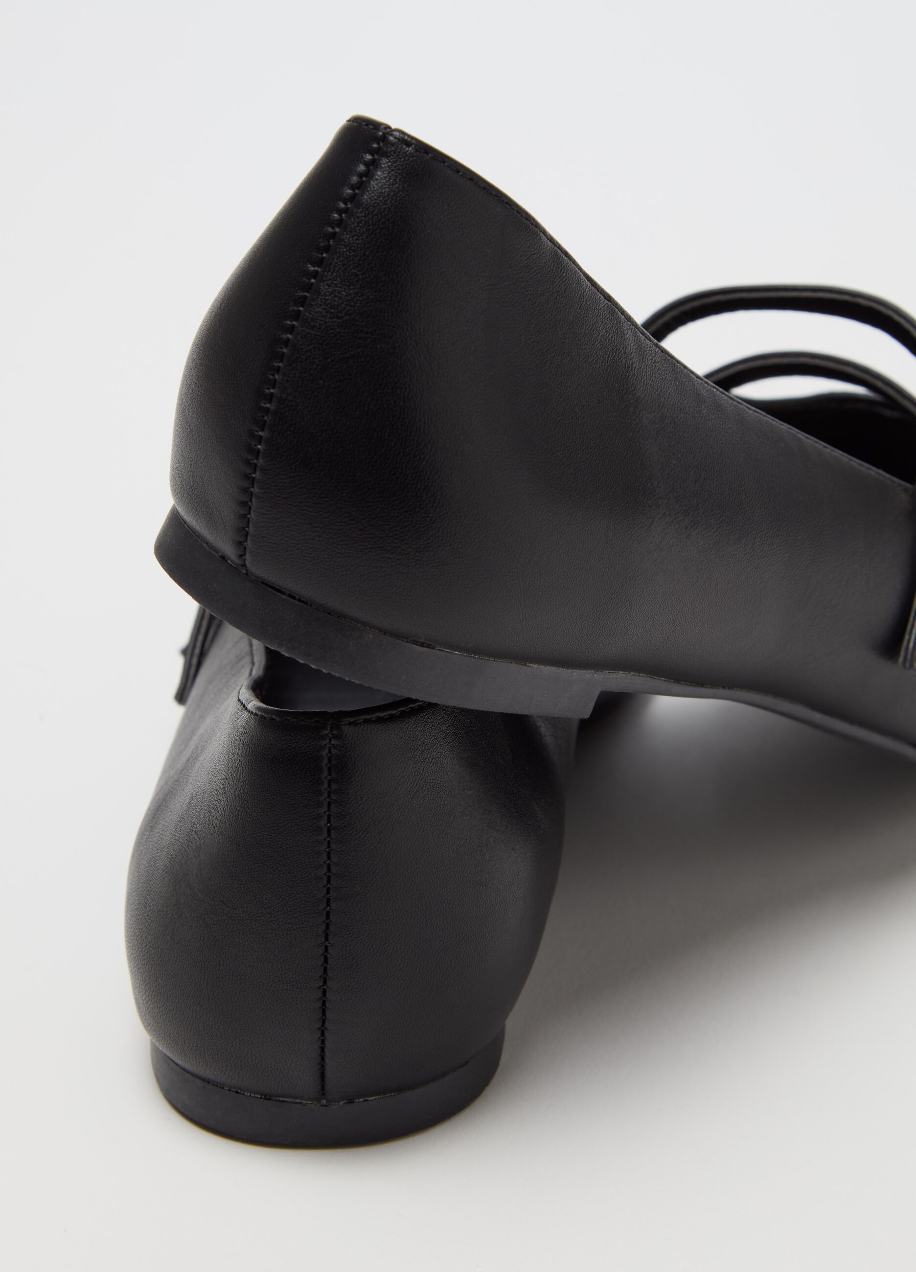 Ballerina flats with double straps