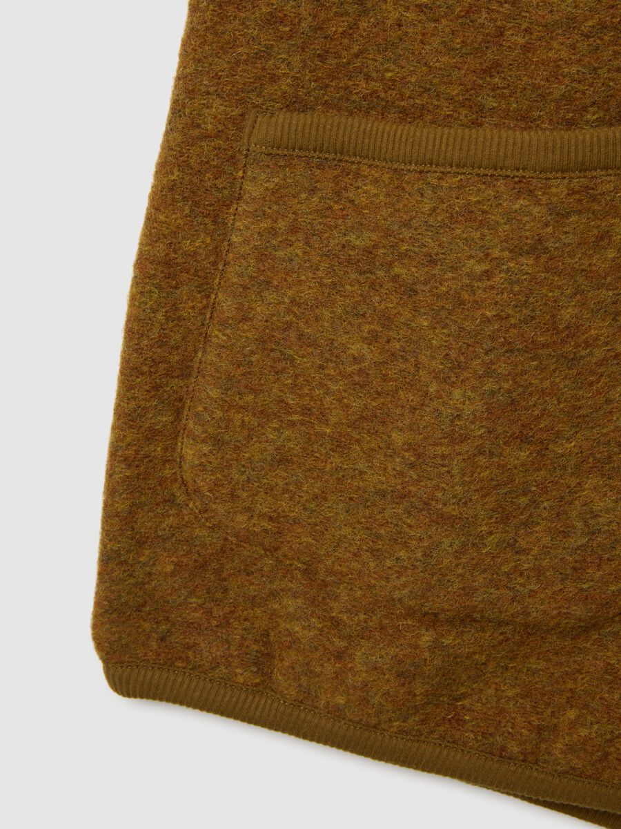 Brown Wool-Blend Gilet_1