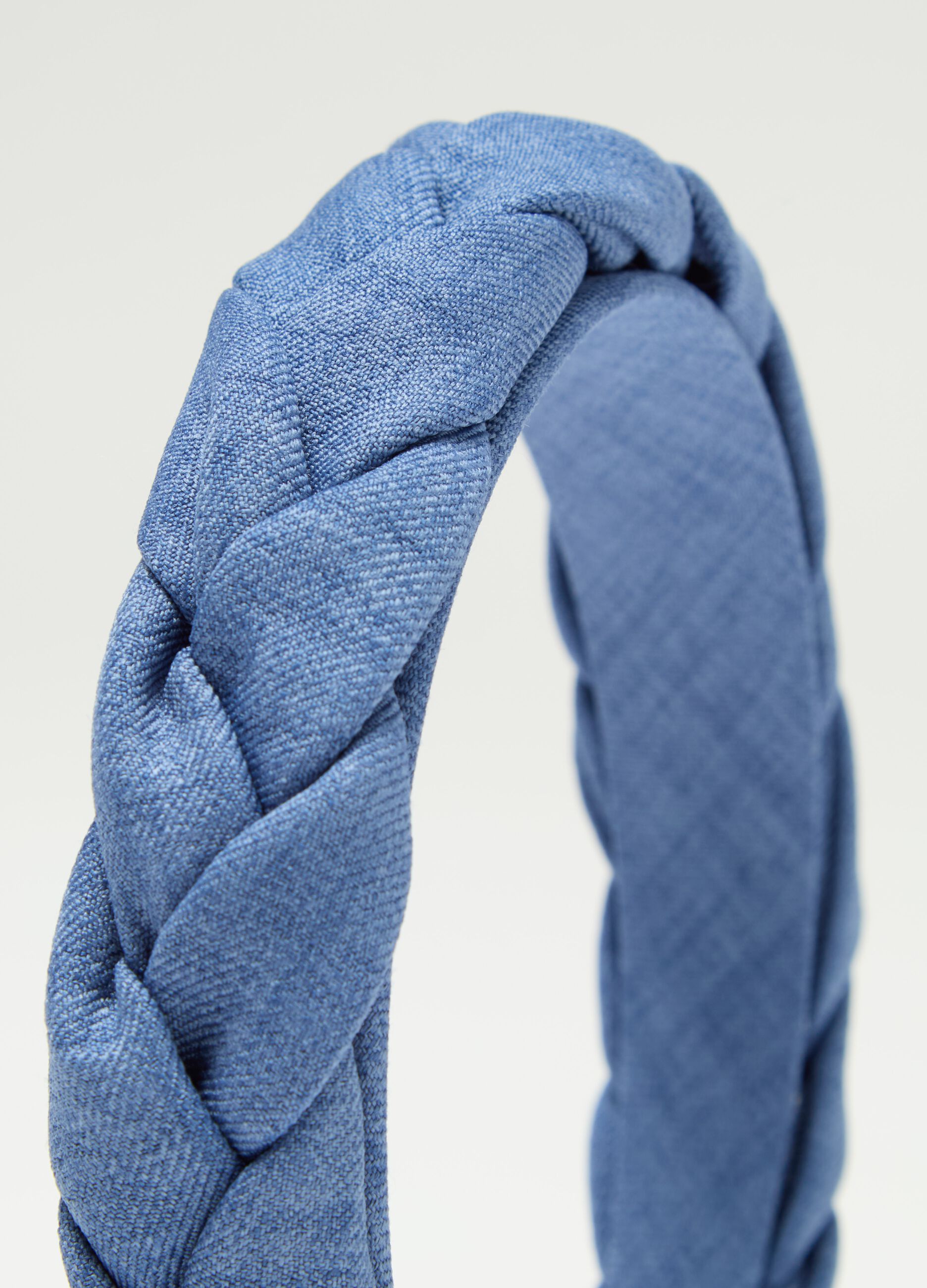 Braided blue Alice band