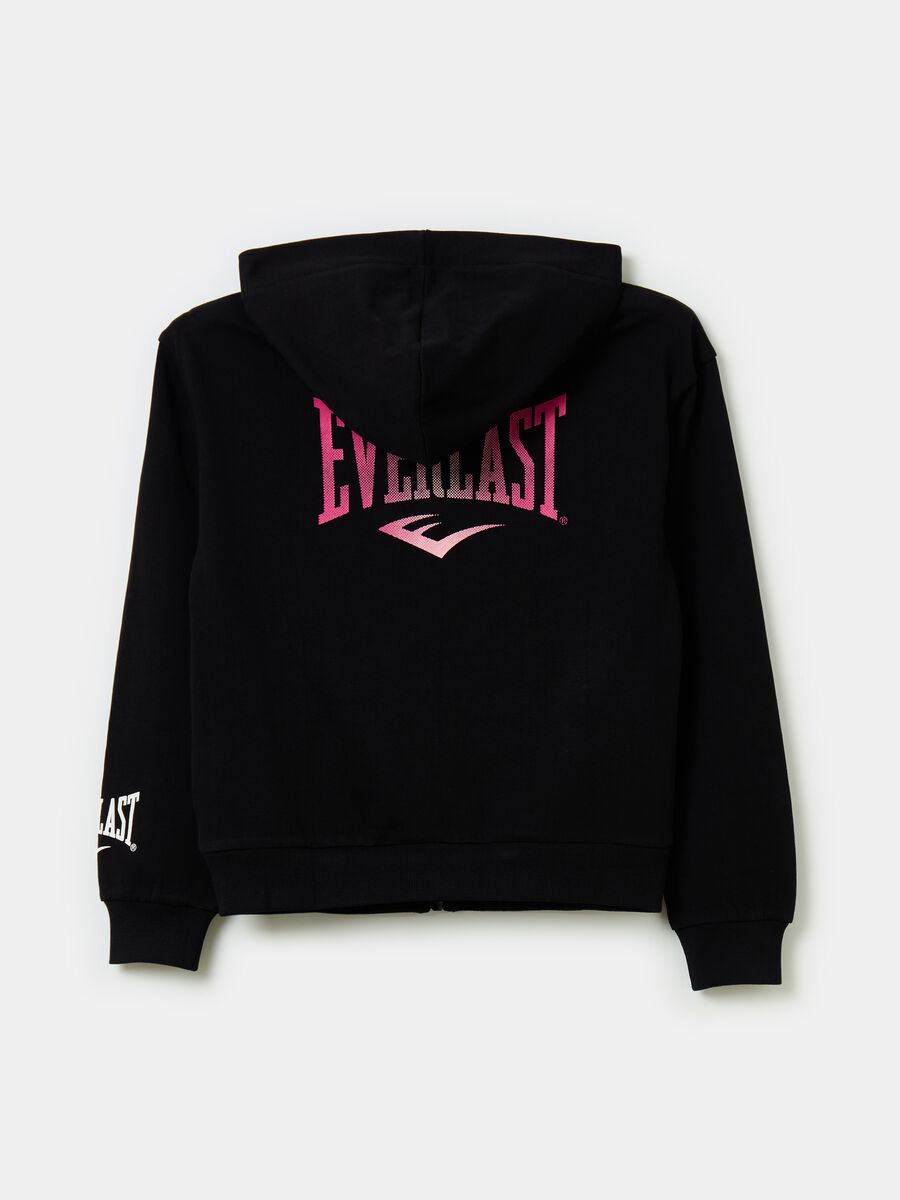 Full-zip hoodie with logo print_1