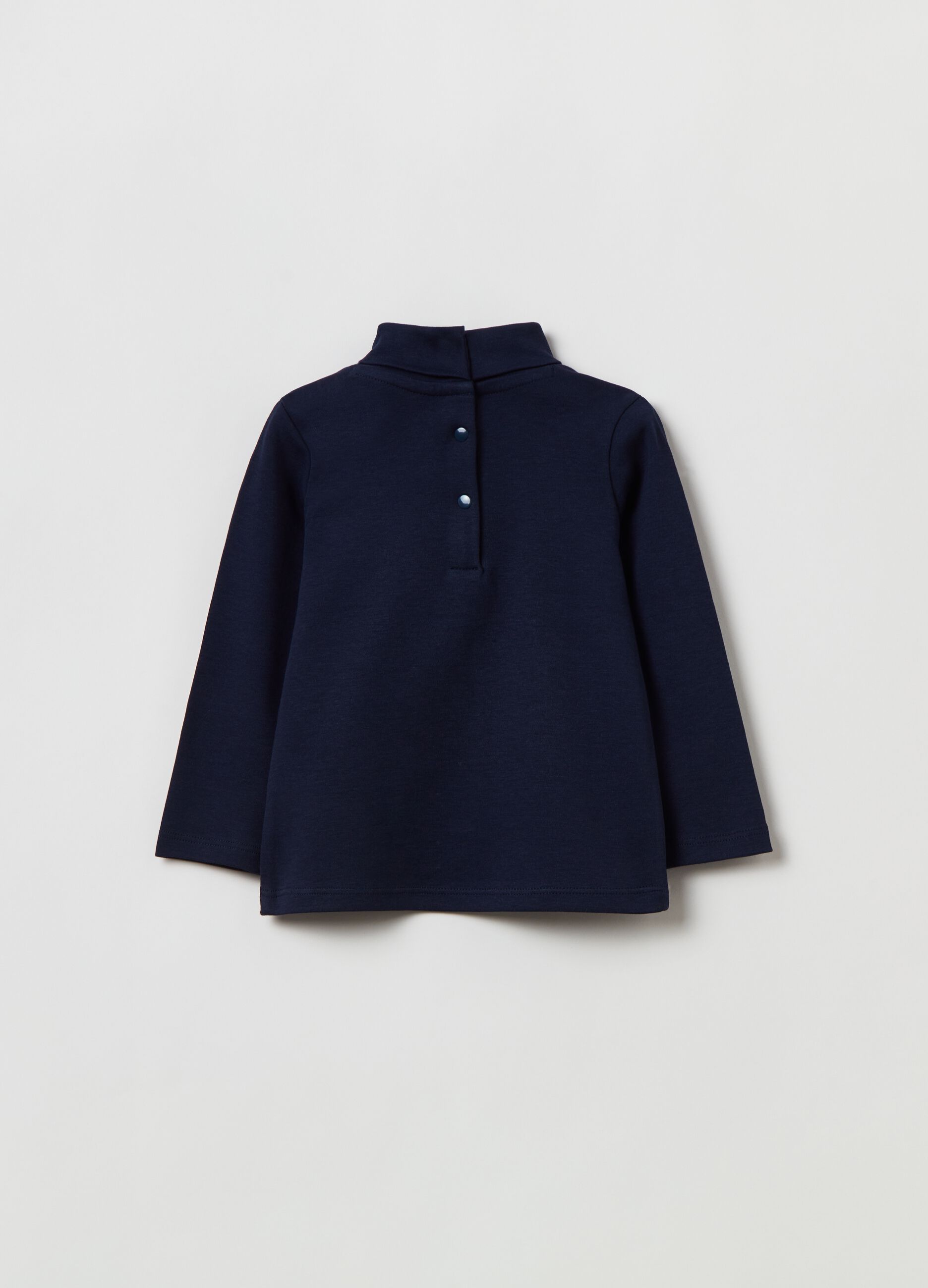 T-shirt maniche lunghe a collo alto_1