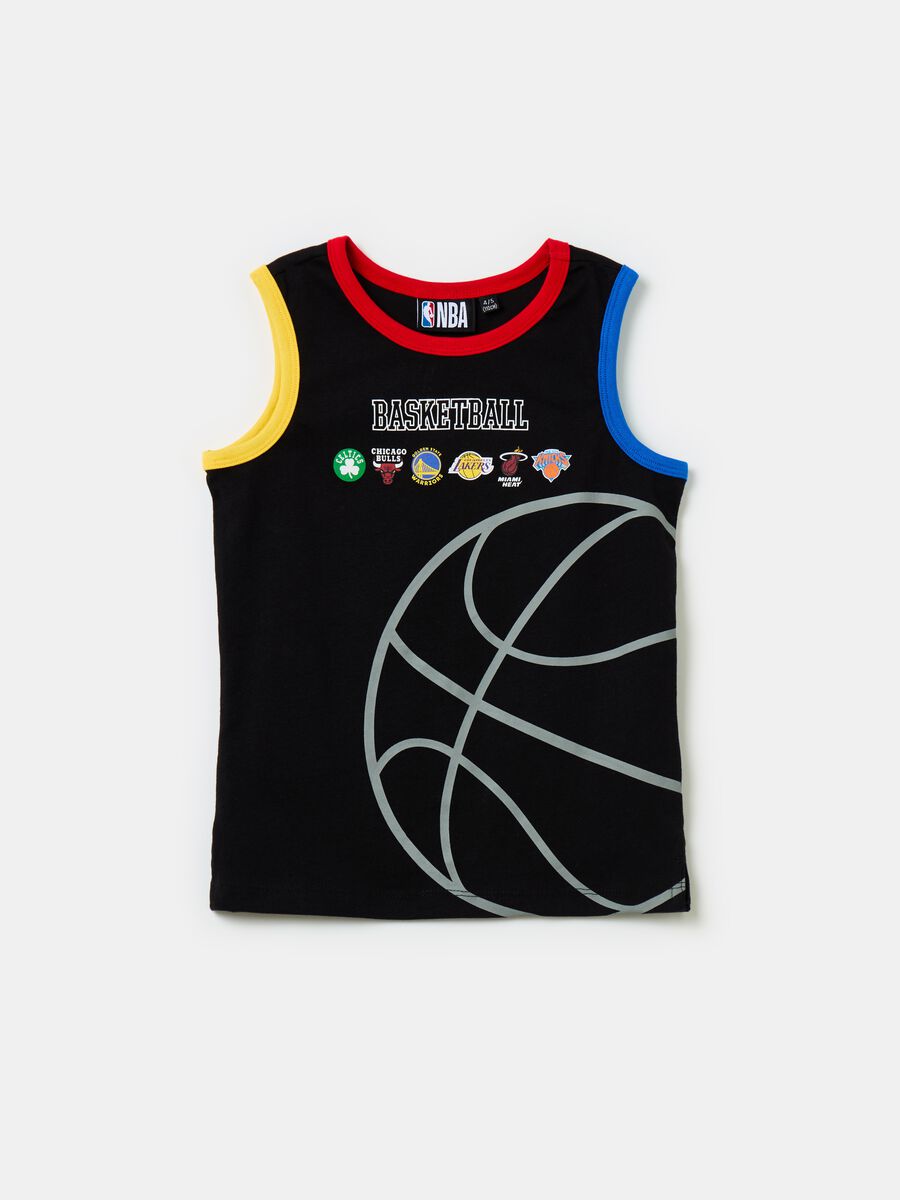 Racerback vest with NBA teams’ logos print_0