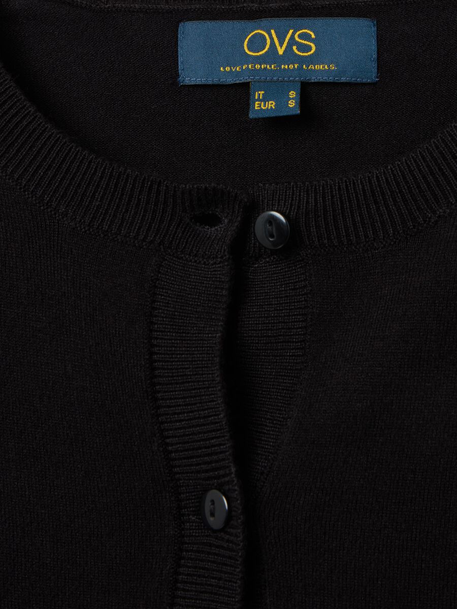 Cardigan with round neckline_5