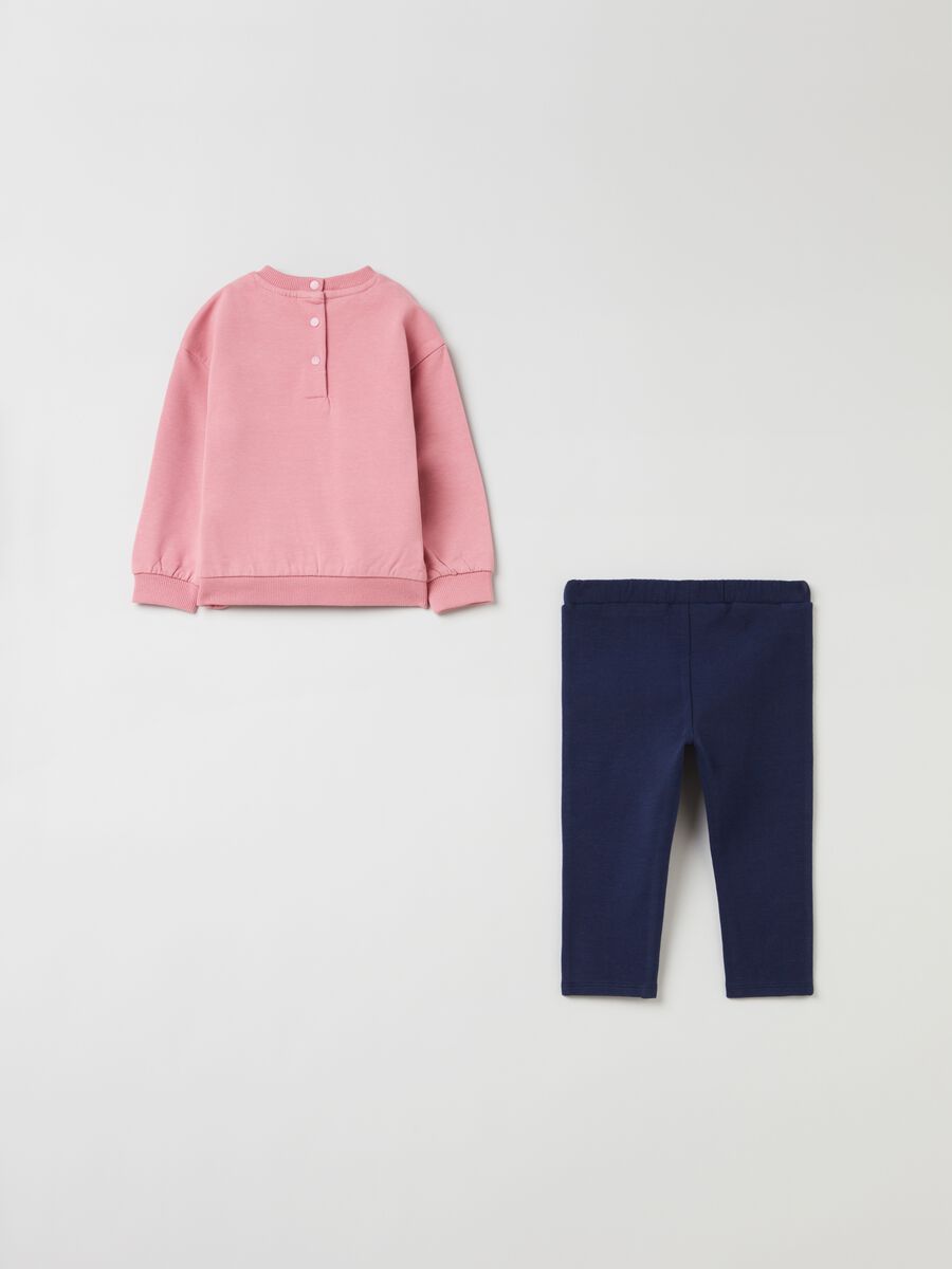 Jogging set top con rouches e leggings_1