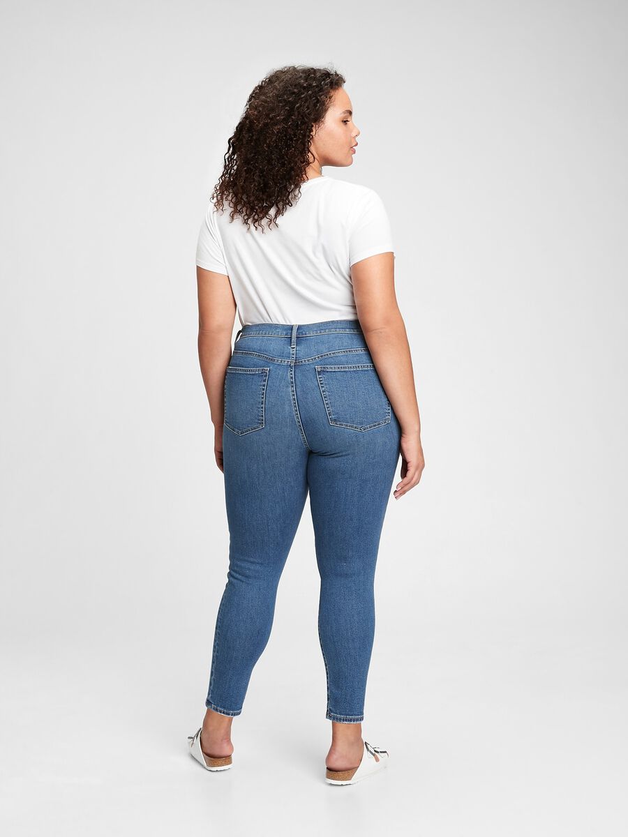 High-waisted skinny-fit jeans with fading_3