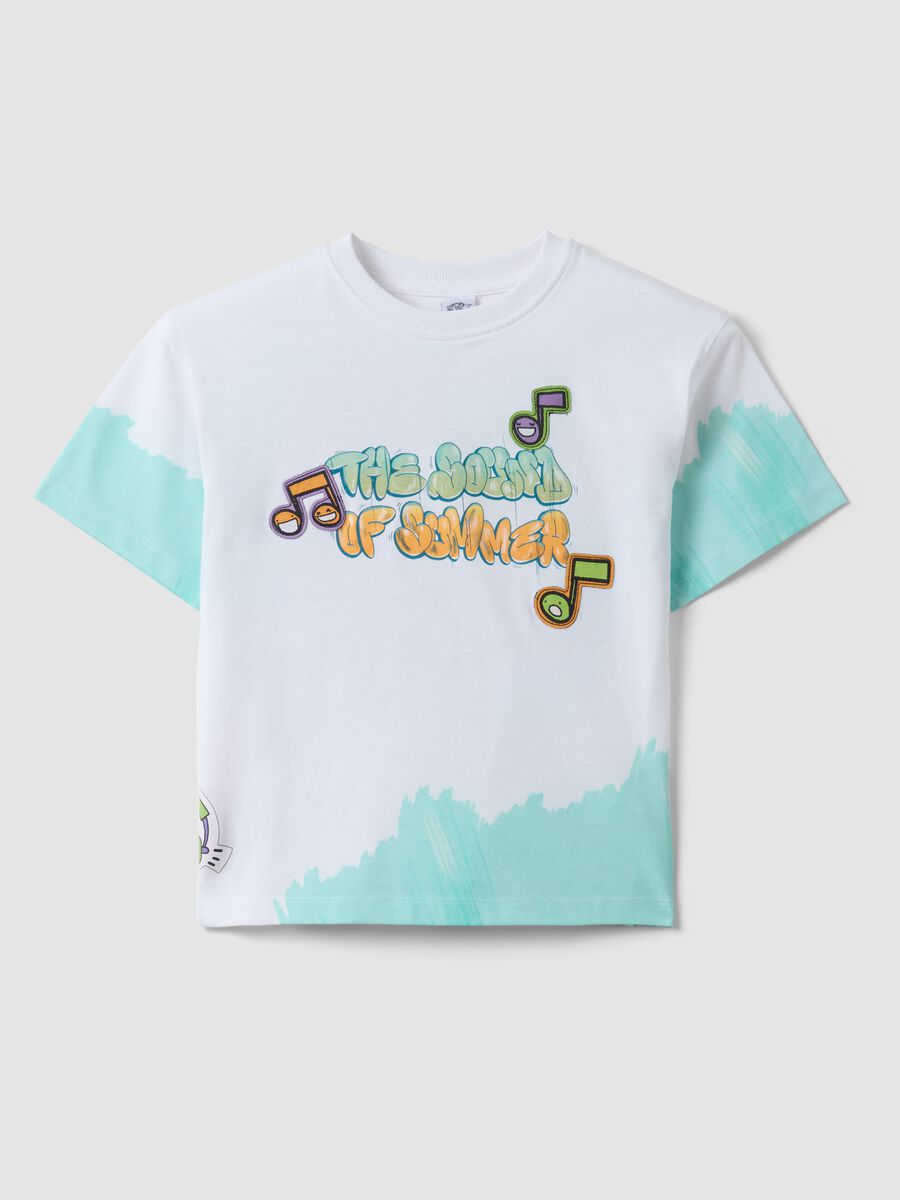 T-shirt in puro cotone multicolor da bambino oversize fit Tom&Jerry_0