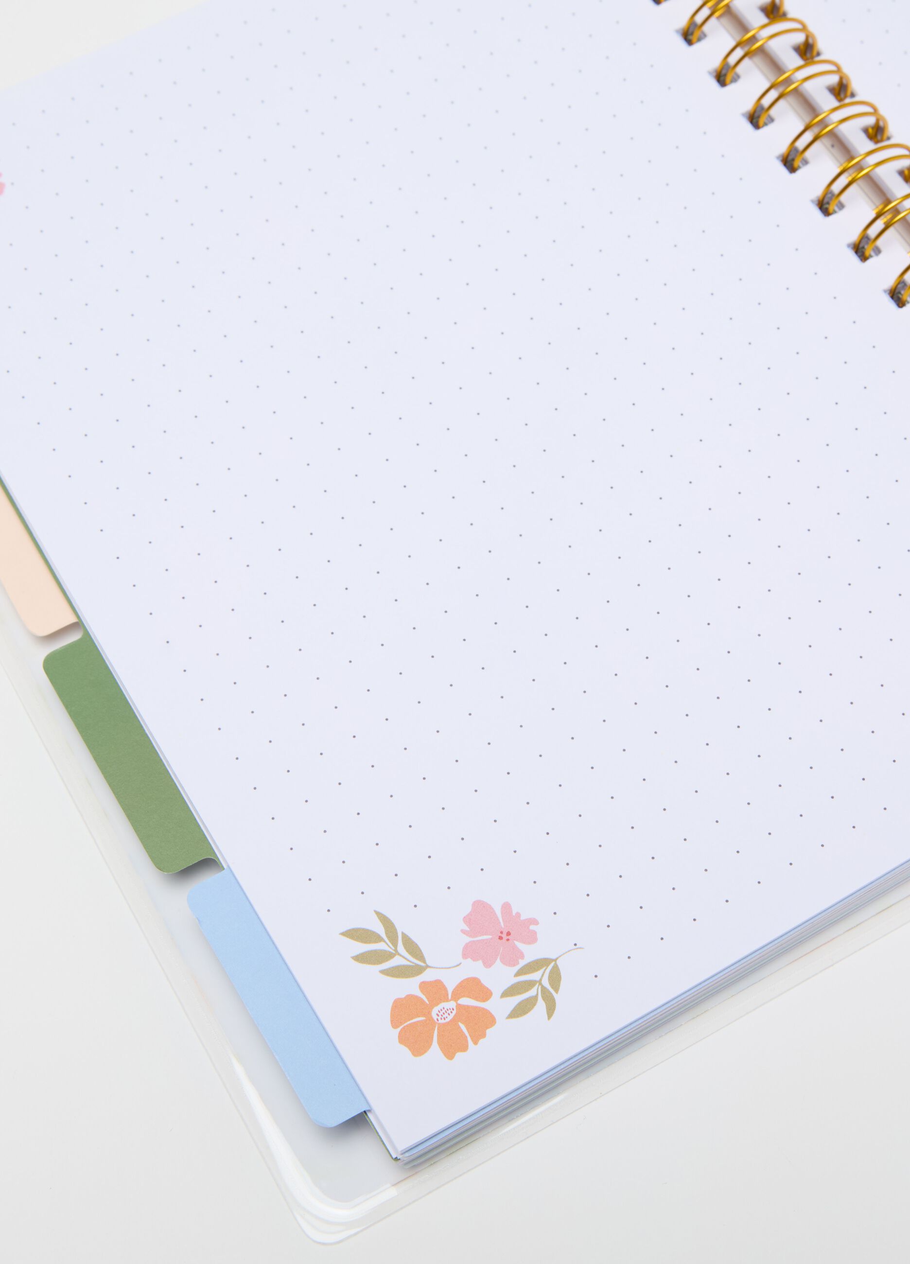 Spiral notepad with weekly planner