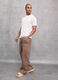 100% Linen Wide-Leg Trousers in Mocha_6