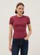 Red stretch cotton crew-neck t-shirt slim fit_0