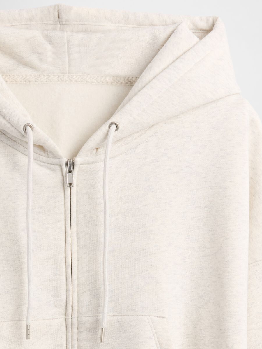 White Hoodie with Full Zip_5