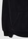 Girl's black pure cotton regular fit hoodie with zip_3