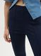 Women's blue viscose blend regular fit trousers_2