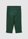 Green jogger trousers for boys in pure cotton regular fit_1