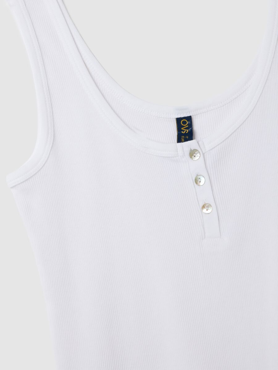 Set pigiama da donna in puro cotone bianco regular fit_5