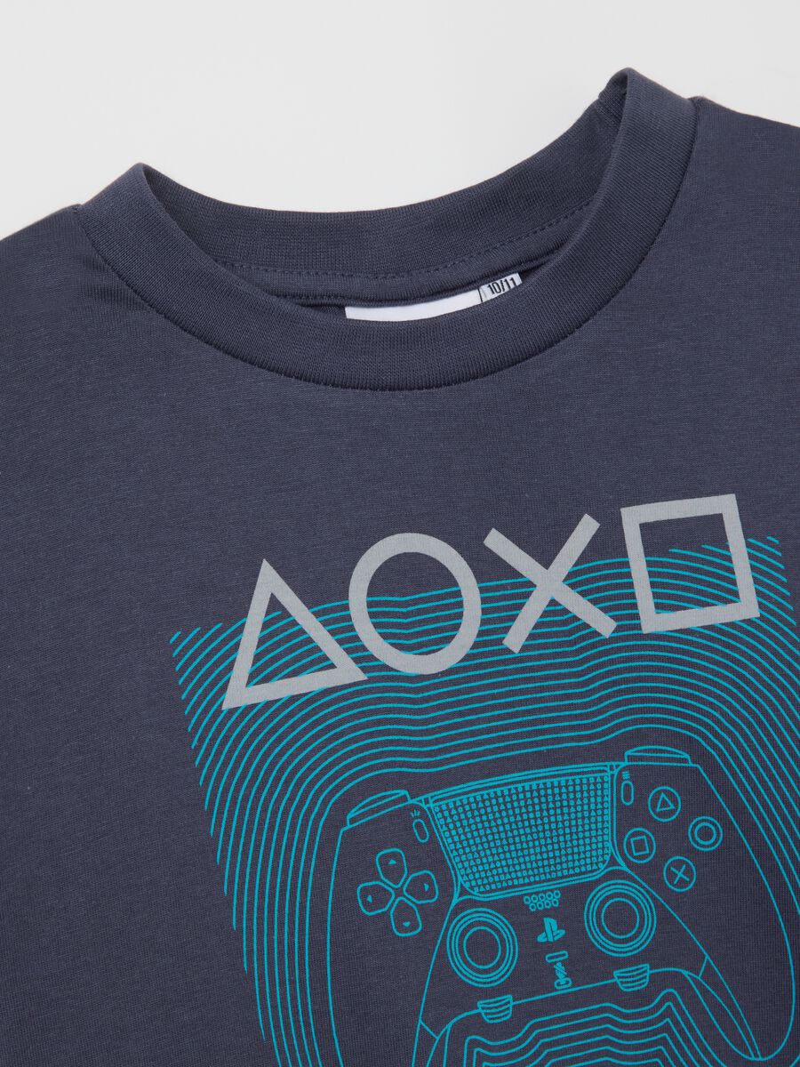 Pigiama da ragazzo in puro cotone blu regular fit con stampa PlayStation_2