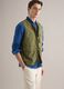 Gilet verde regular fit con zip e tasche frontali_0