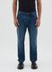 Regular fit blue pure cotton jeans_1