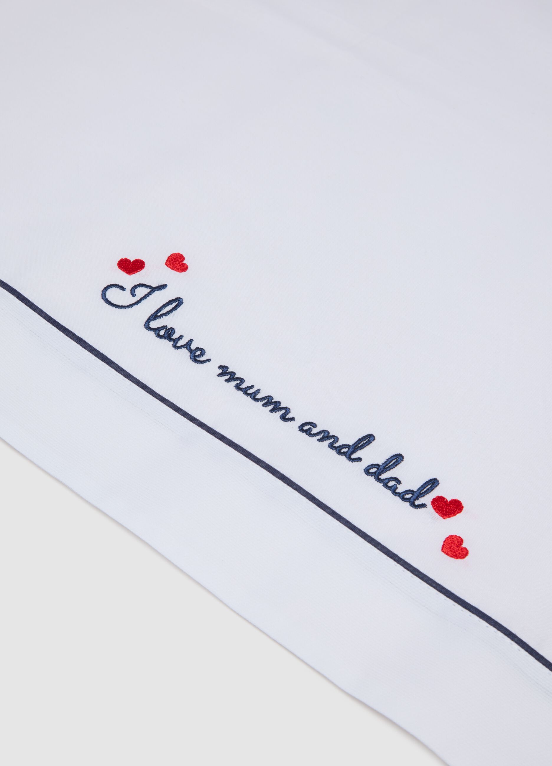 White cotton baby sheet