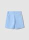 Boys&rsquo; light blue stretch cotton chino bermuda shorts, regular fit_1