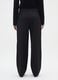 Black stretch trousers in polyviscose_2