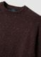Brown cotton and wool-blend crew-neck jumper_1