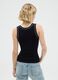 Women's Black Viscose Blend Top Regular Fit_3
