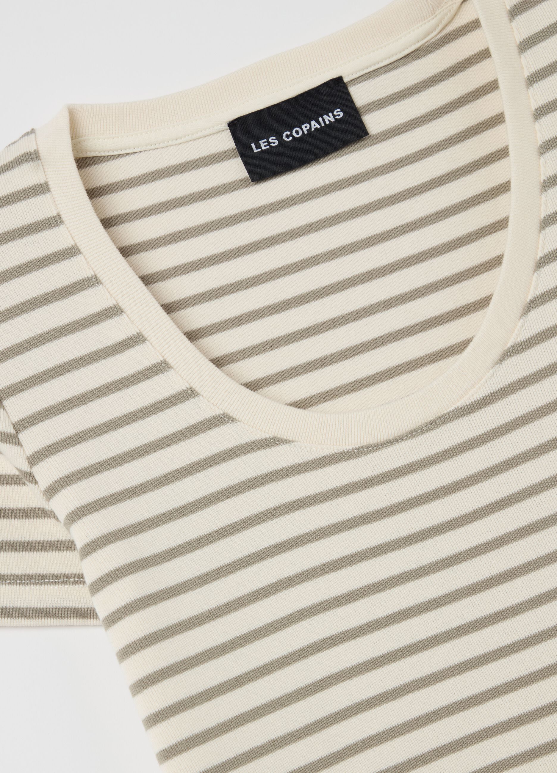 Striped cotton T-shirt