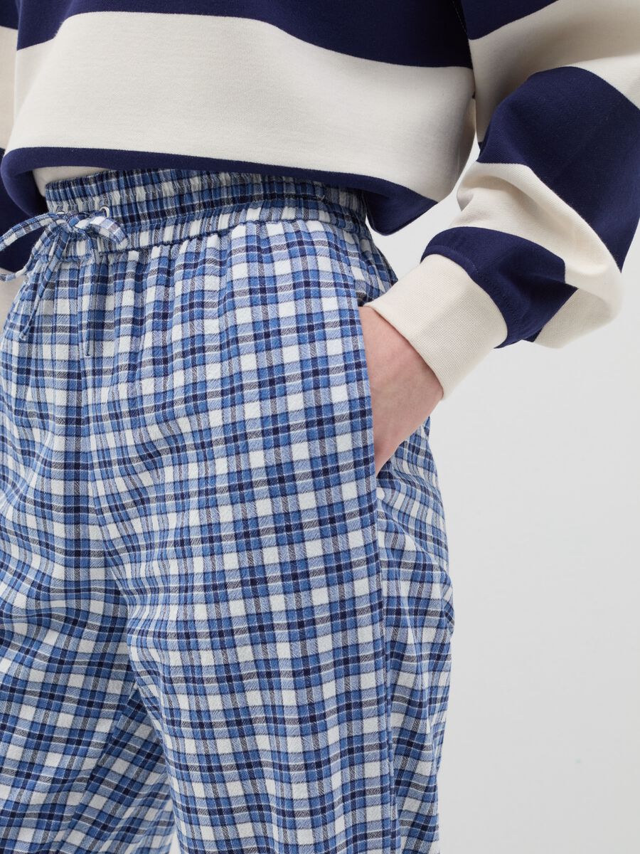 Fluid jogger trousers in cotton_4