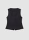 Black slim-fit viscose-blend waistcoat_5