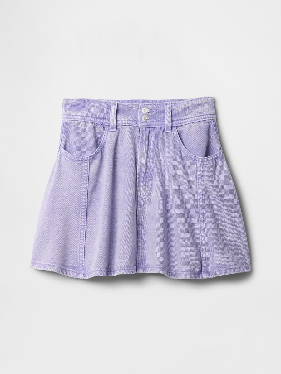 Violet Denim Mini Skirt GAP Kids_2