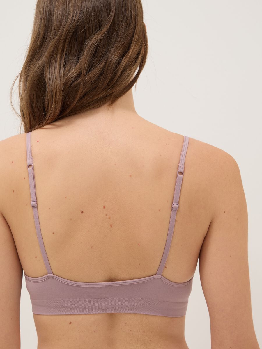 Stretchable purple microfiber bralette_2