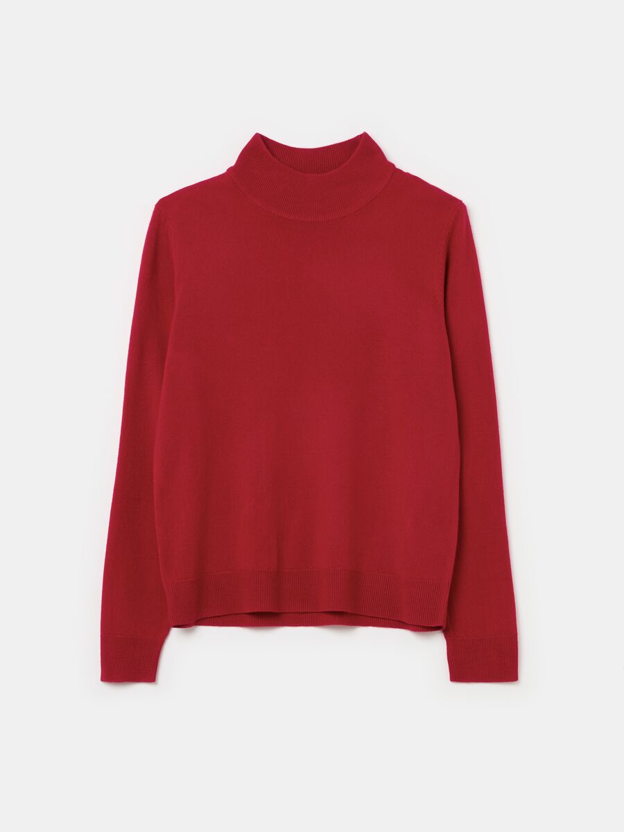 Long-sleeved top with mock neck_2